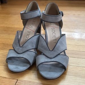 Suede Vintage Style Heels